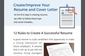 resume tips in personal resume diary