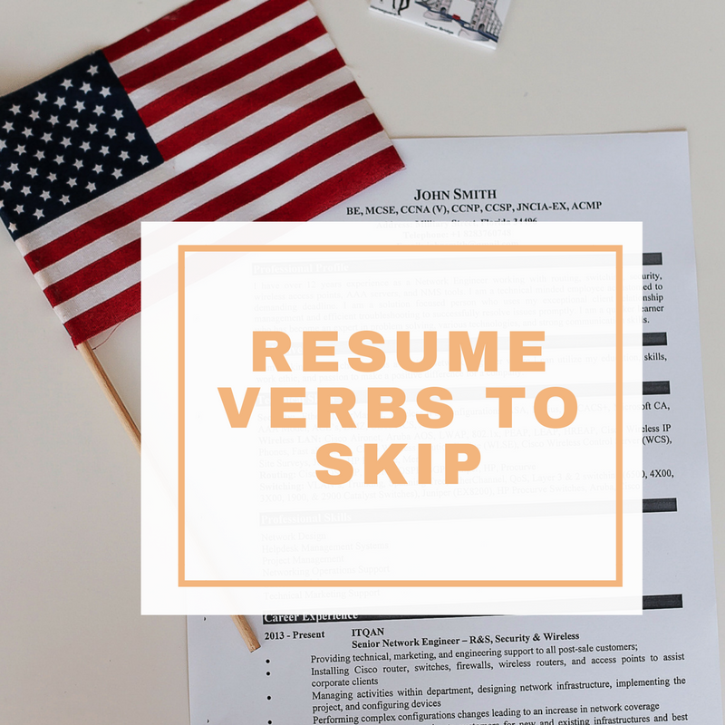 resume verbs to skip