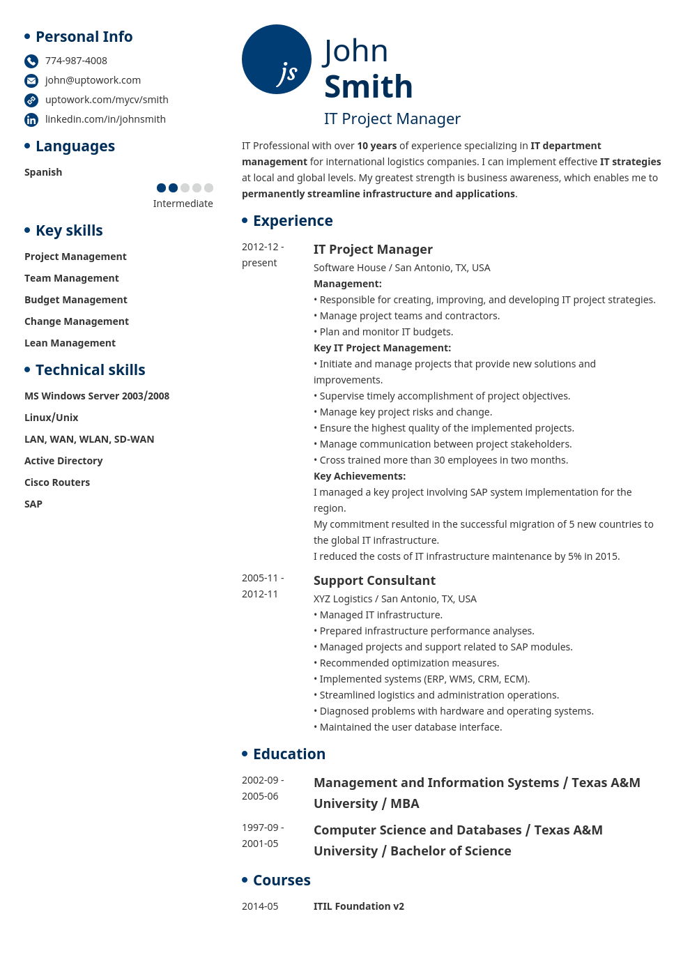 using resume