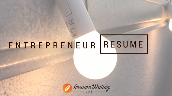 resume for entrepreneur