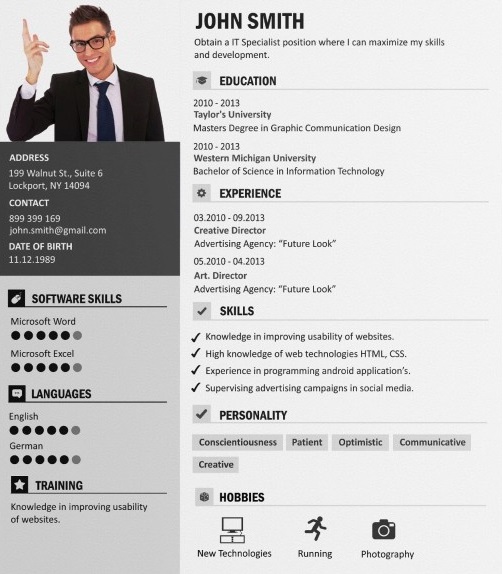 modern CV refresh