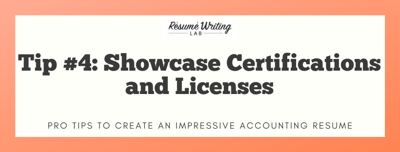 Showcase Certifications and Licenses