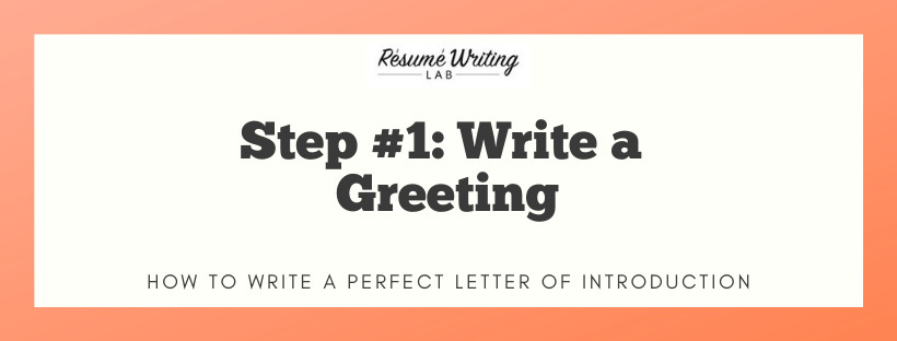 Write a Greeting