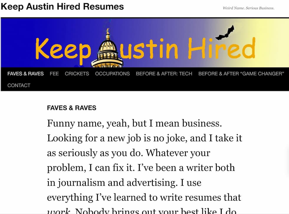 resume writing austin texas