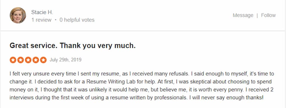 resume writing dallas