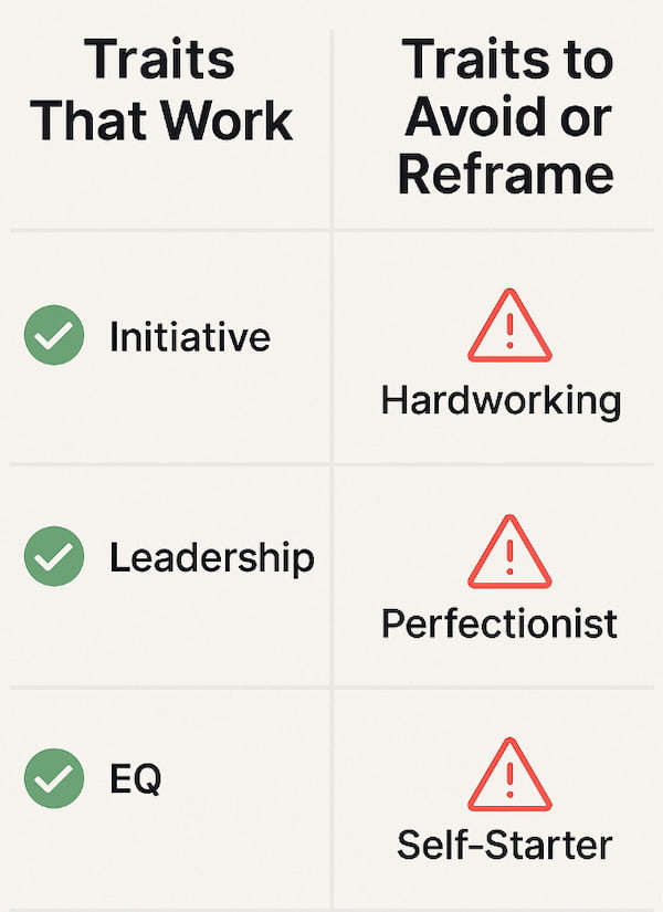 avoid these traits on resume