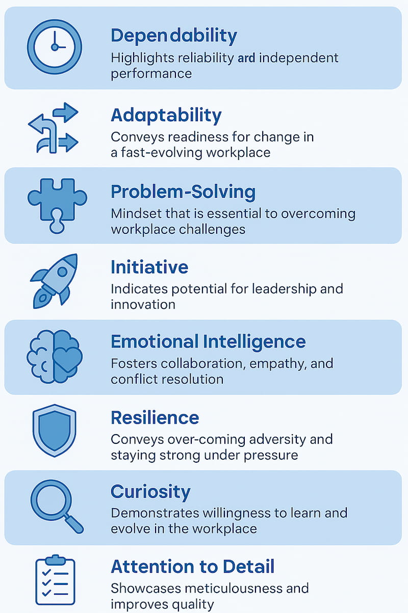 good traits for resume