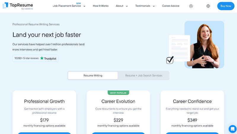 TopResume best hospitality resume writers
